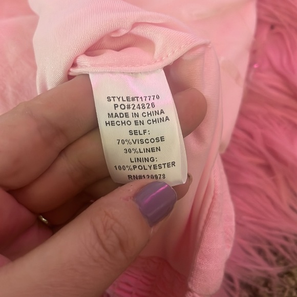 Entro Barbie style crop top with tie and open back NWT - Picture 3 of 7